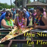 The highlight of Saturday's Central Valley Pizza Festival was the annual giant pizza contest.